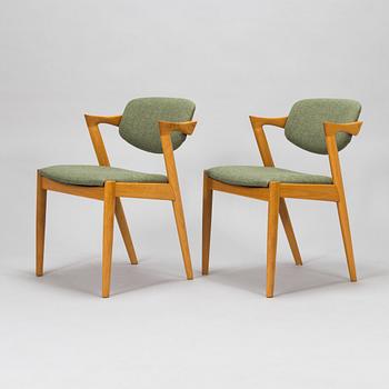 Kai Kristiansen, A set of four 'Z-chair' chairs, Denmark, 1960's.