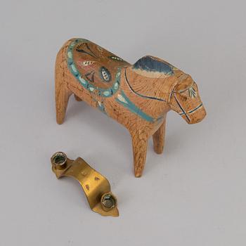 A 20th century folklore wooden horse from the region of Dalarna.