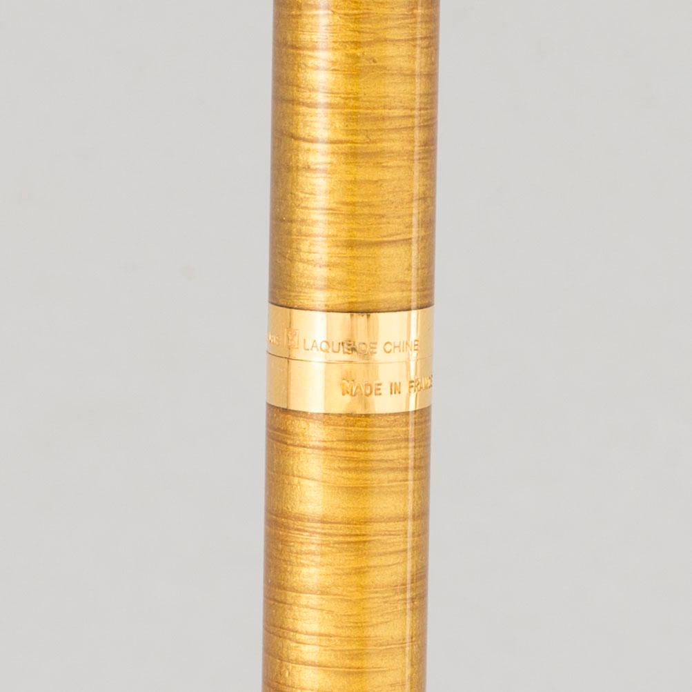 ST DUPONT, a gilt and Chinese lacquer 'Lady' fountain pen, France, 1999.