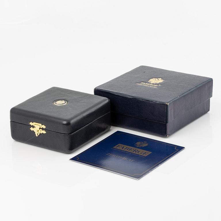 Pendant in 18K gold with enamel, Victor Mayer.