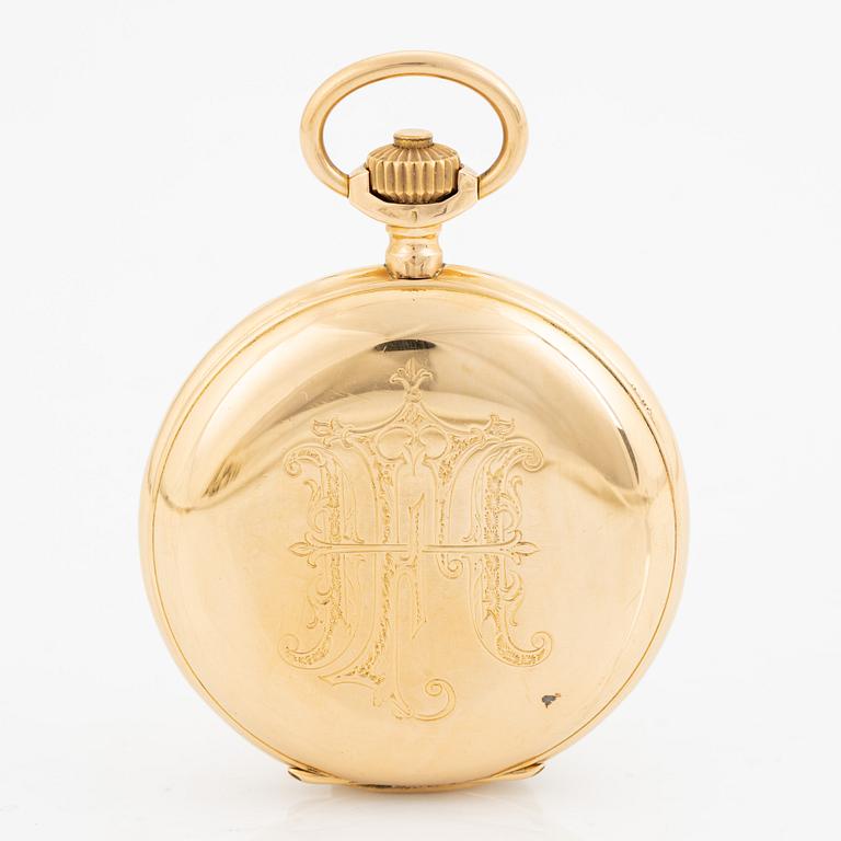 Longines, pocket watch, hunter, 55 mm.