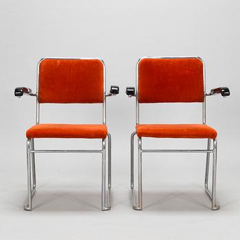 A pair of mid 20th century armchairs for J. Merivaara, Helsinki.