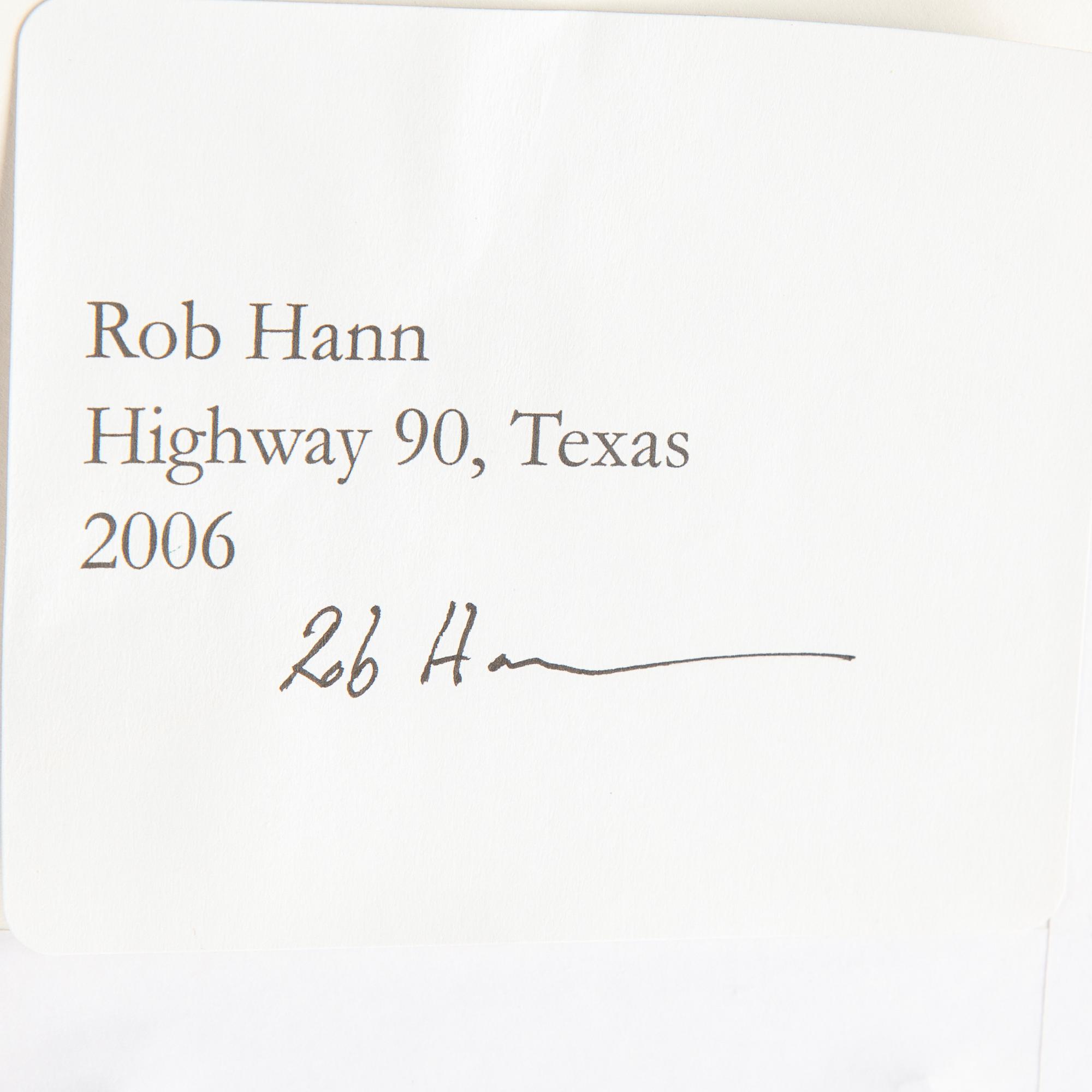 Rob Hann, inkjet print, signed and dated a tergo 2006.