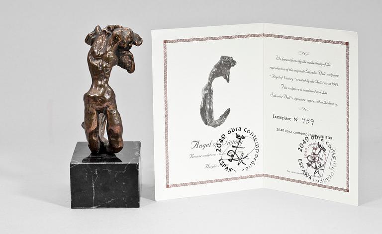 SALVADOR DALÍ, efter, skulptur, brons.