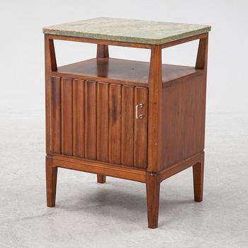 A Swedish Modern beech bedside table, Nordiska Kompaniet, 1942.