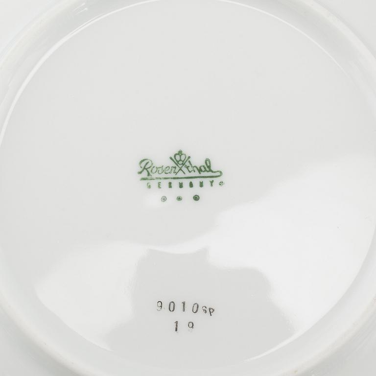 SERVIS, 90 pieces, porcelain, "Lotus", Rosenthal, Björn Wiinblad, 20th century later part.