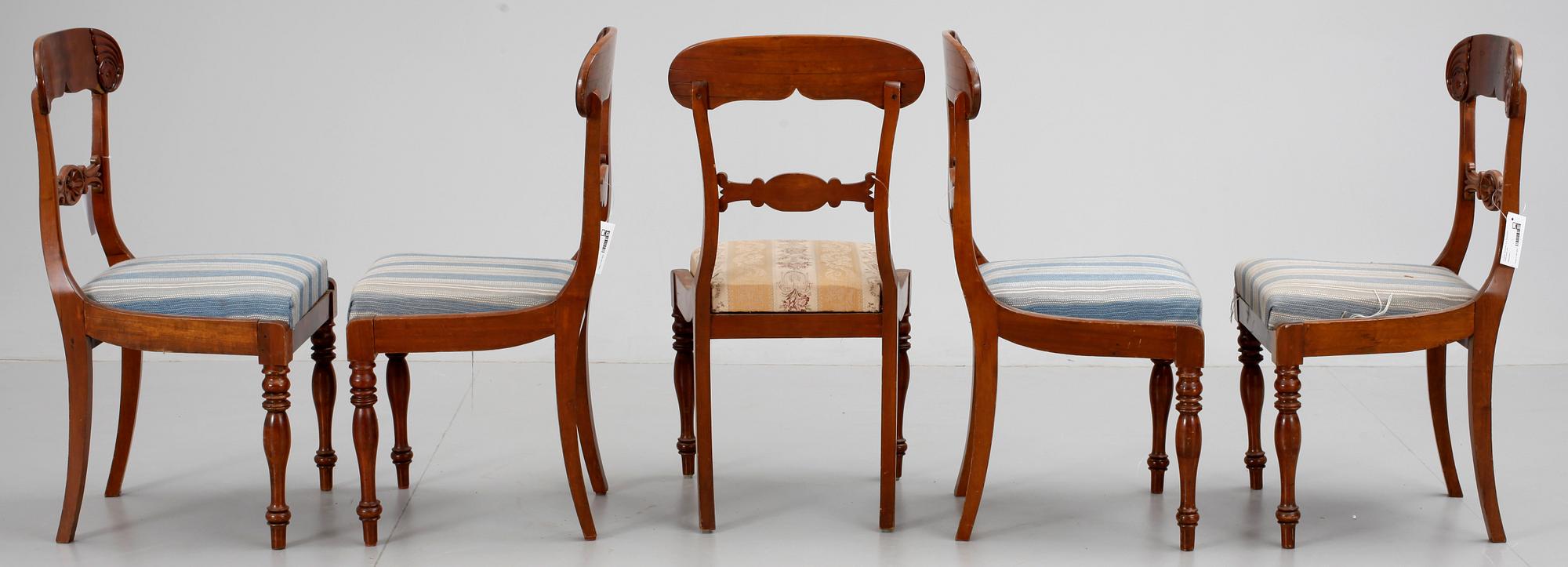 STOLAR, 5 st, Senempire. 1800-talets mitt.