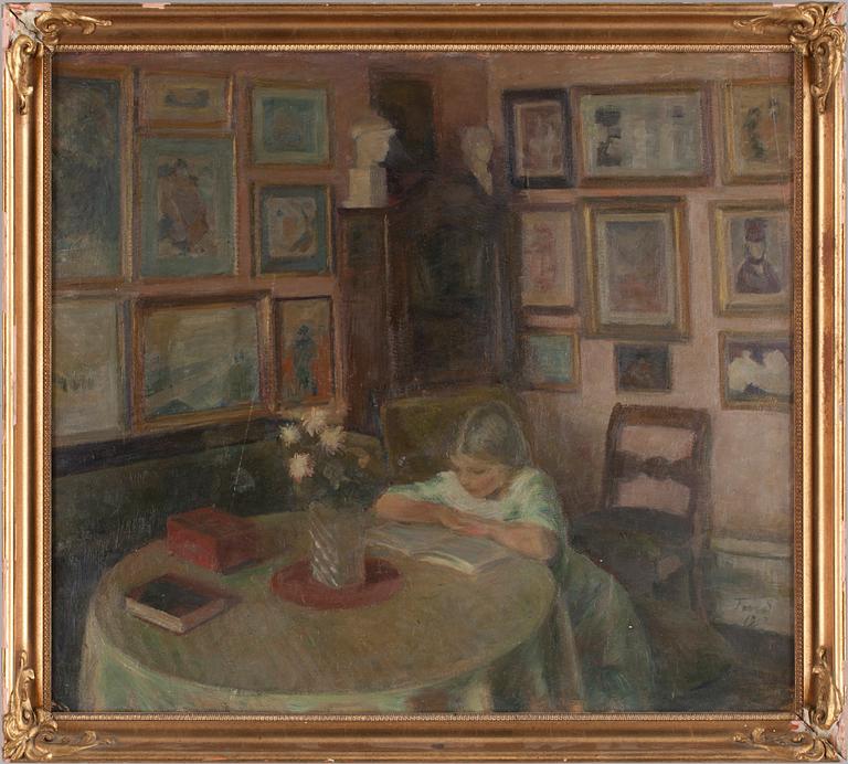 LUDVIG FIND, olja på pannå, sign o dat 1912.