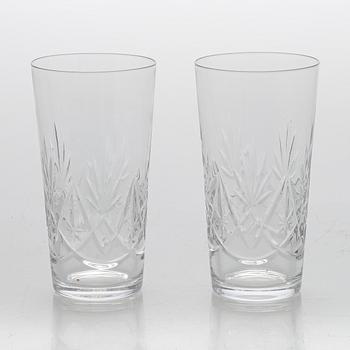 An 'Yrjö' crystal glassware set, 58 pieces, Riihimäen Lasi, Finland, latter half of the 20th century.