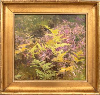 Thure Wallner, olja på pannå signerad.