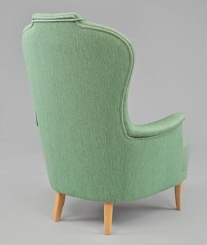 FÅTÖLJ, "Farmor", Carl Malmsten, O H Sjögrens Stoppmöbler, Tranås, 1900-talets andra hälft.