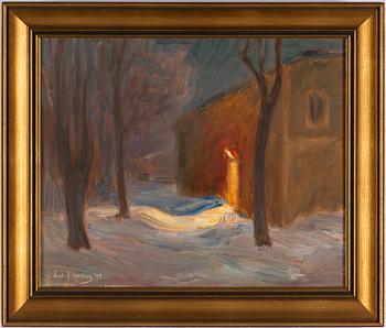 ERIK HEDBERG, oil on canvas, signed and dated -45.
