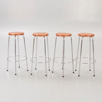 Bar stools, 4 pcs, 1960s-70s.