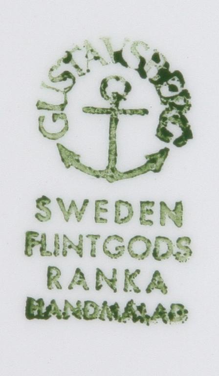 SERVISDELAR, ca 25 st, porslin, "Ranka", Stig Lindberg, Gustavsberg, 1942-1965.