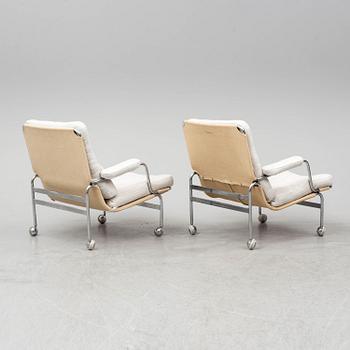 BRUNO MATHSSON, a pair of 'Karin' easy chairs, late 20th Century.