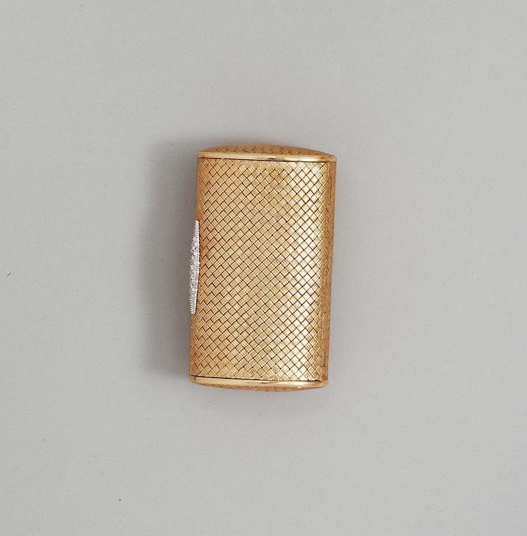 A PRECIOUS GOLD AND DIAMOND BOX, 1960's.