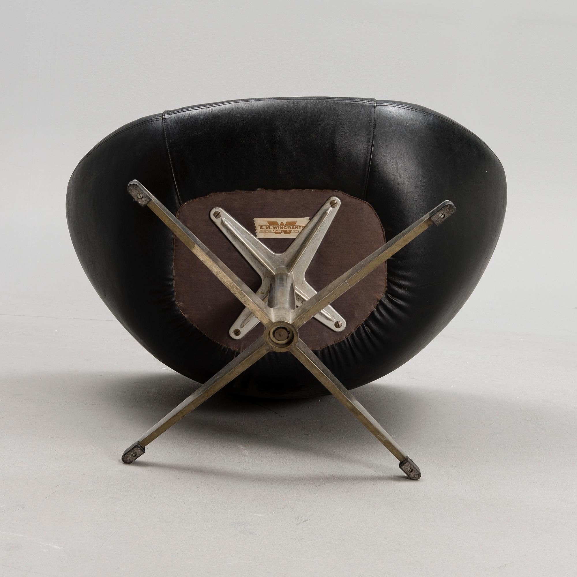 NOJATUOLI, "Rondo", S.M. Wincrantz Möbelindustri, Skövde, Ruotsi 1960-luku.