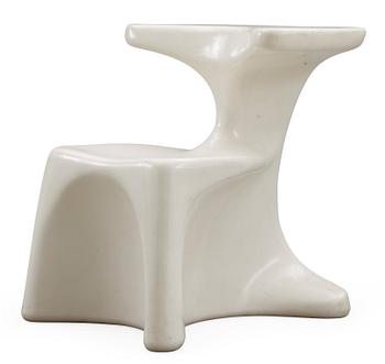 A Luigi Colani white plastic 'Zocker'(Sitzgerät Colani) chair, System Burkhard Lübke, Germany 1973-82.