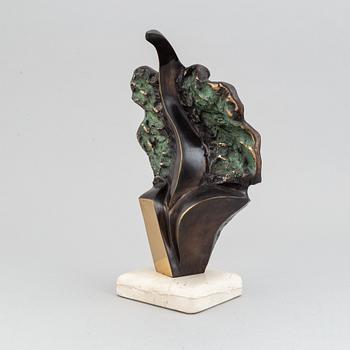 Stan Wys, sculpture, patinated and polished bronze, signed and numbered 4/12, dated 1998.