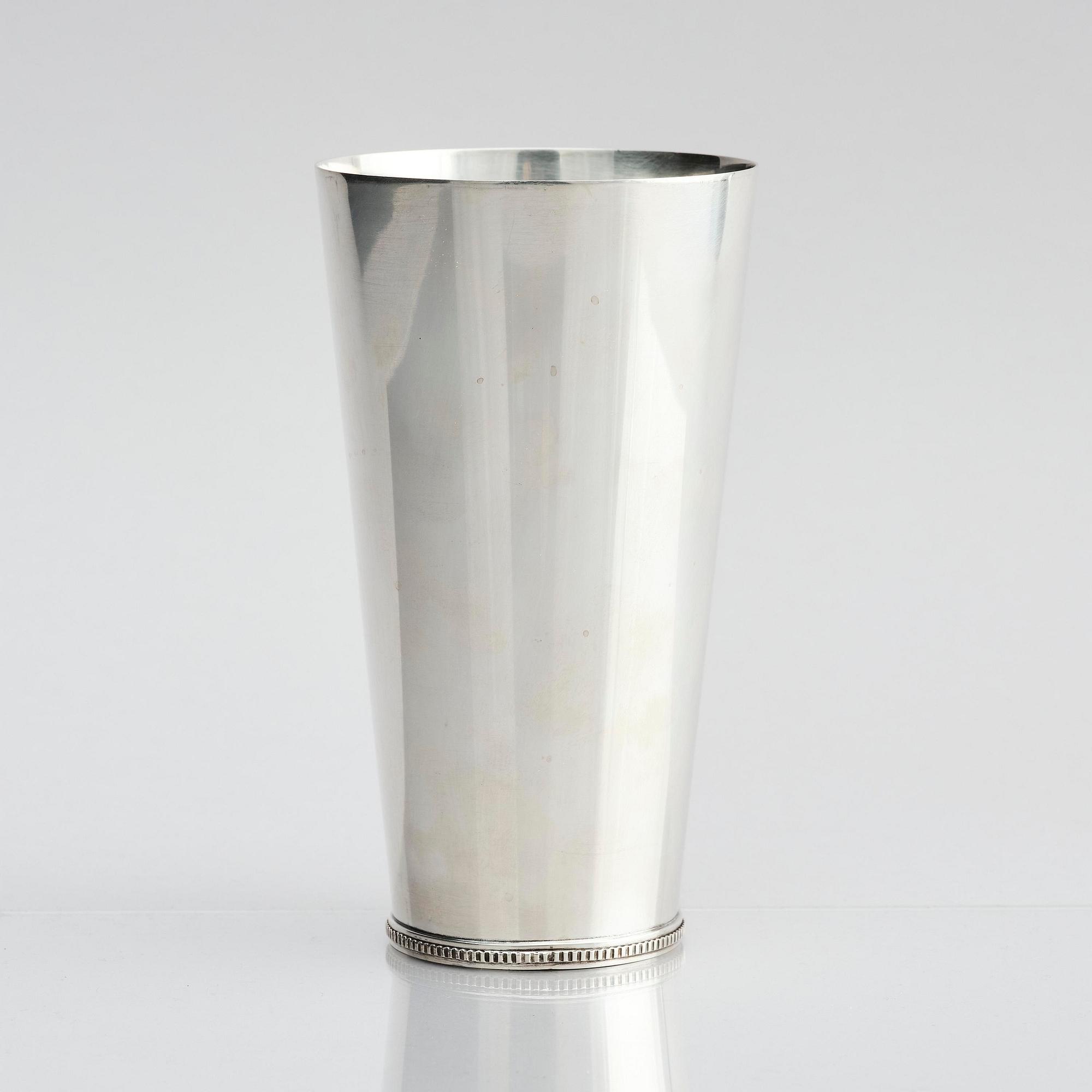 Wiwen Nilsson, bägare, sterling silver, Lund 1955.
