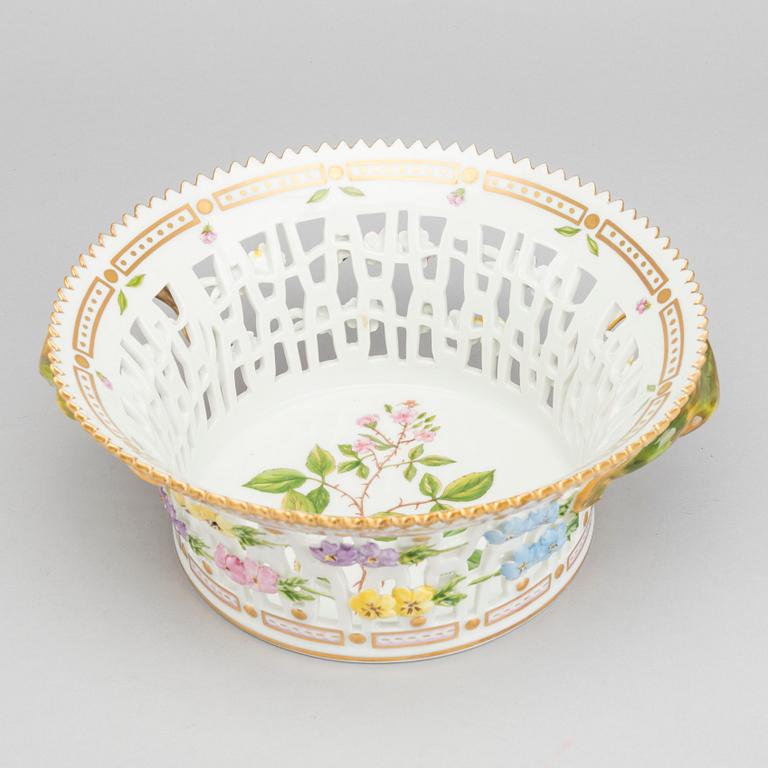 A Royal Copenhagen 'Flora Danica' Round Fruit Basket.