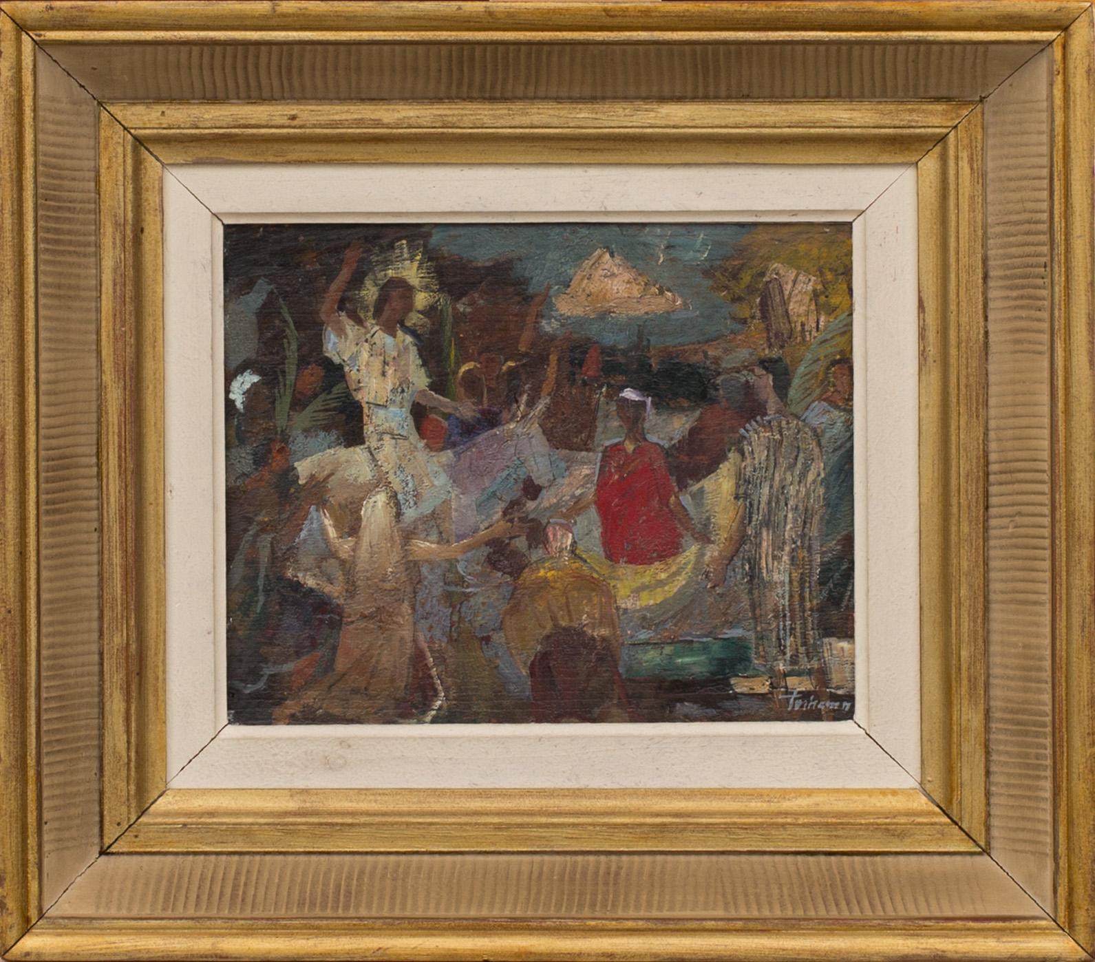 GUNNAR TORHAMN, olja på pannå, signerad.