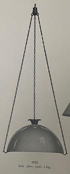 Gunnar Asplund, a ceiling lamp model "6022", Arvid Böhlmarks Lampfabrik, 1920-50s.