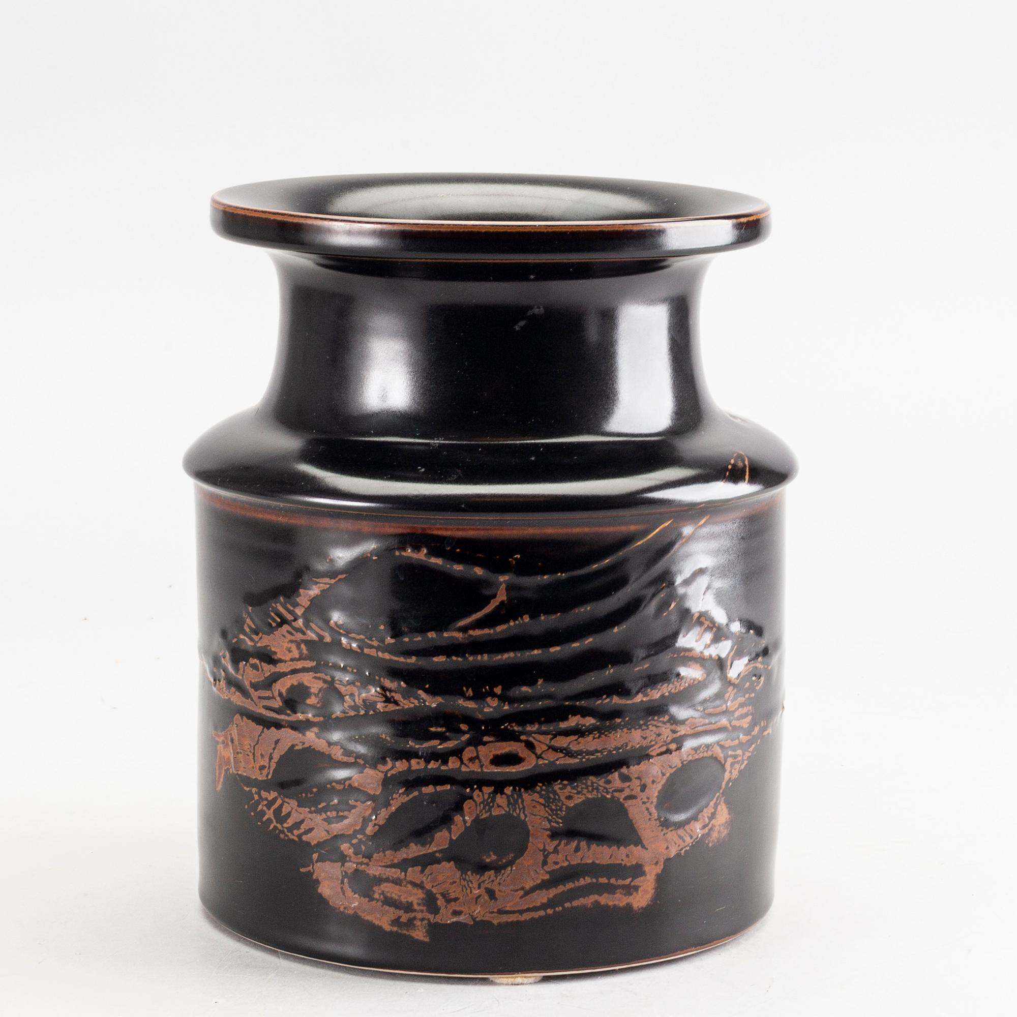 STIG LINDBERG, a stoneware vase, from Gustavsbergs Studio.