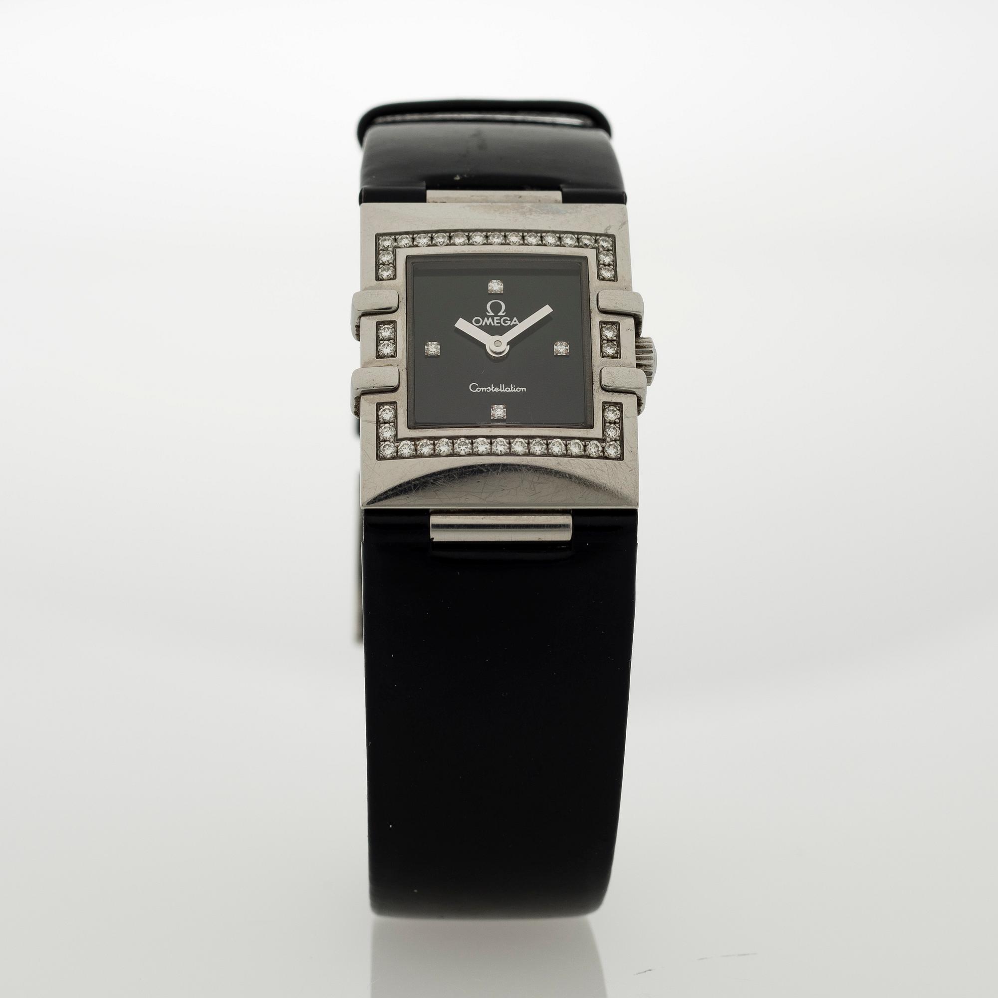OMEGA, Constellation, quadra, wrist watch, 24 x 19 mm.
