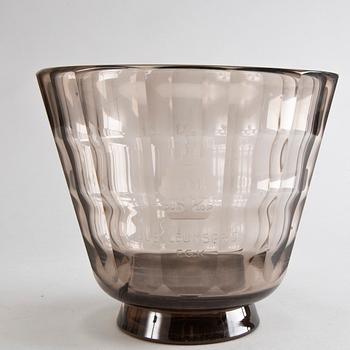 SIMON GATE, Glass bowl, Orrefors, 1930's.