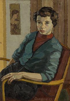 Oscar Luks Lundefjord, Porträtt i halvfigur.