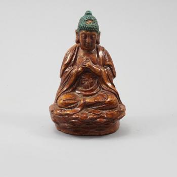 BUDDHA, lergods, Kina 1900-tal.