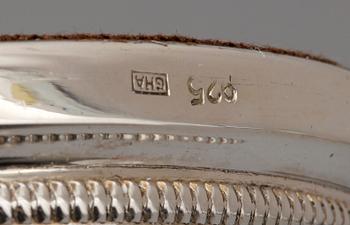 LJUSSTAKAR, 4 st, silver, bla Ceson, Göteborg 1972.
