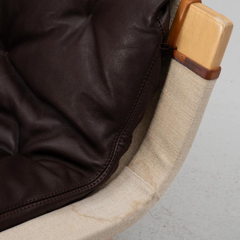 Bruno Mathsson, a 'Pernilla' armchair with ottoman, Dux.