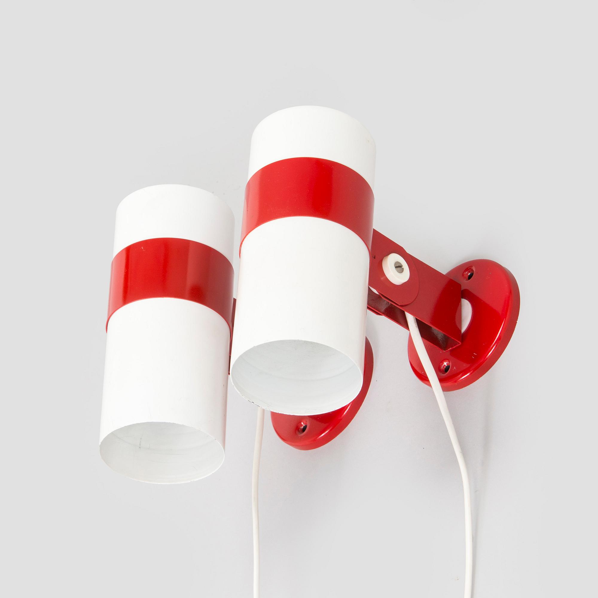A pair of 1960s wall lights for Stockmann Orno.