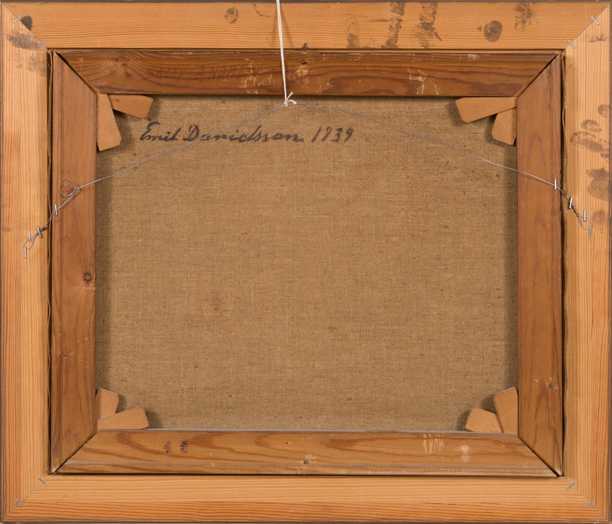 Emil Edvard Danielsson, öljy kankaalle, signeerattu ja päivätty 1939.