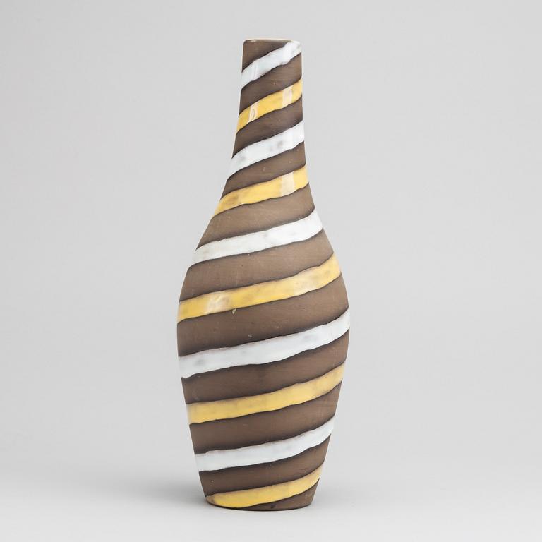 INGRID ATTERBERG, a stoneware Upsala Ekeby "Spiral" vase. 1950's.