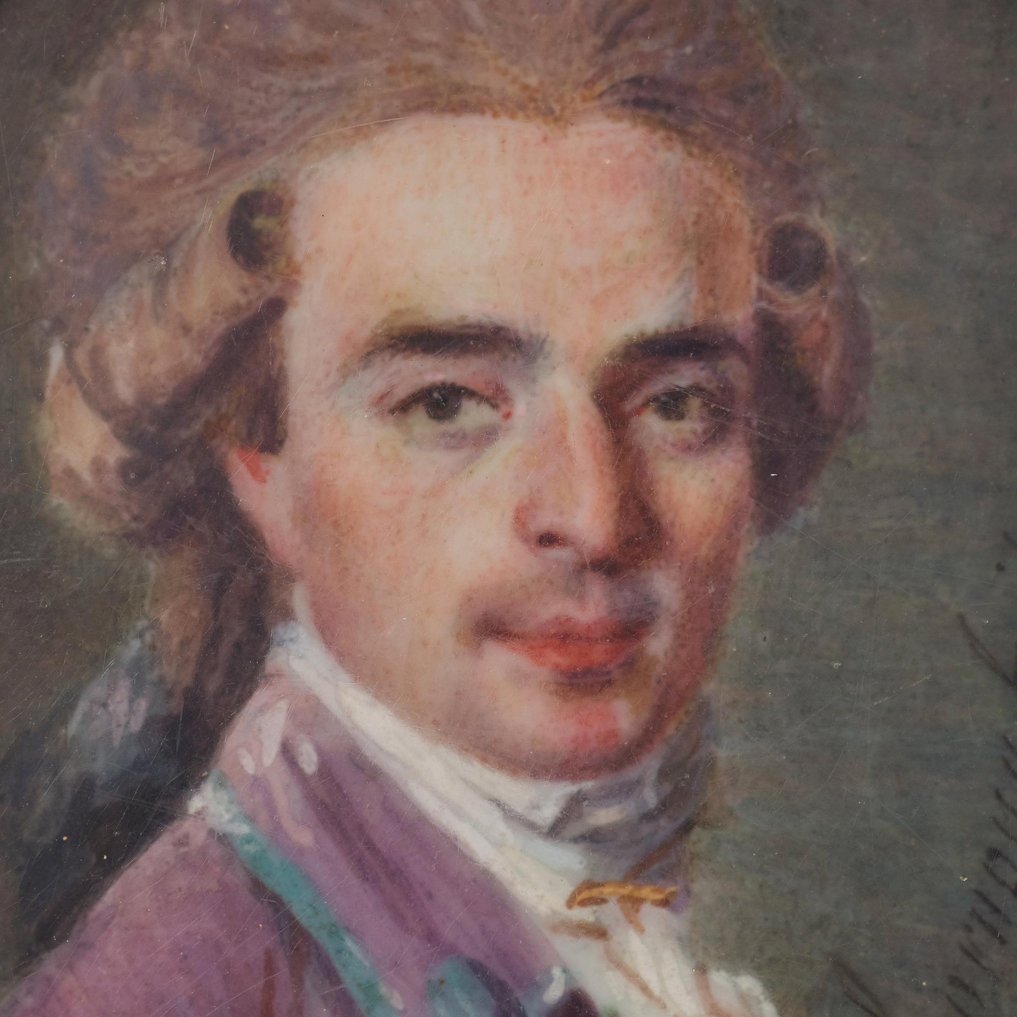 Anton Ivanovich Hornung, Miniature,  by Joseph Hornung, signed Hornung fecit.