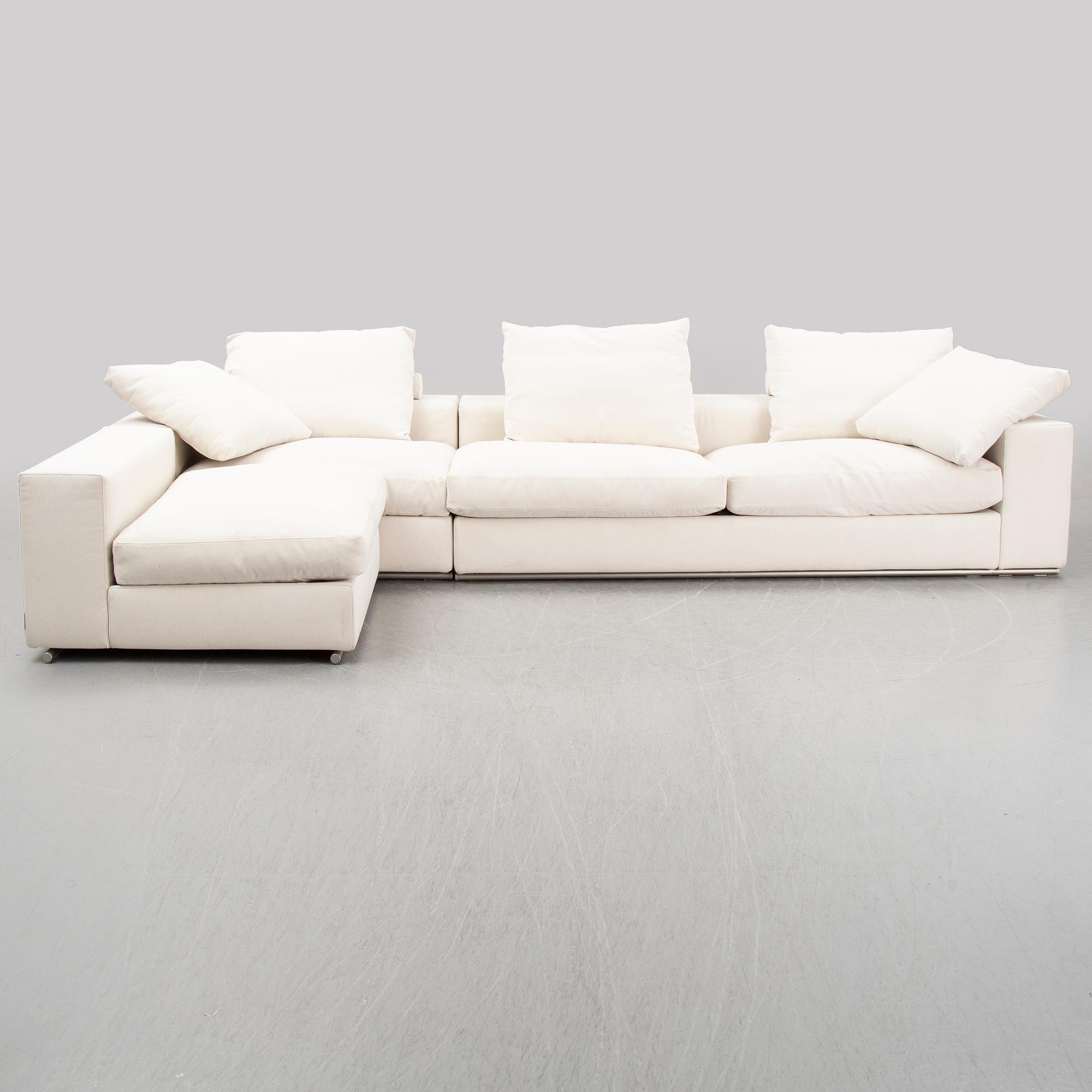 A three-piece sofa by Antonio Citterio for Flexform 21st Century.