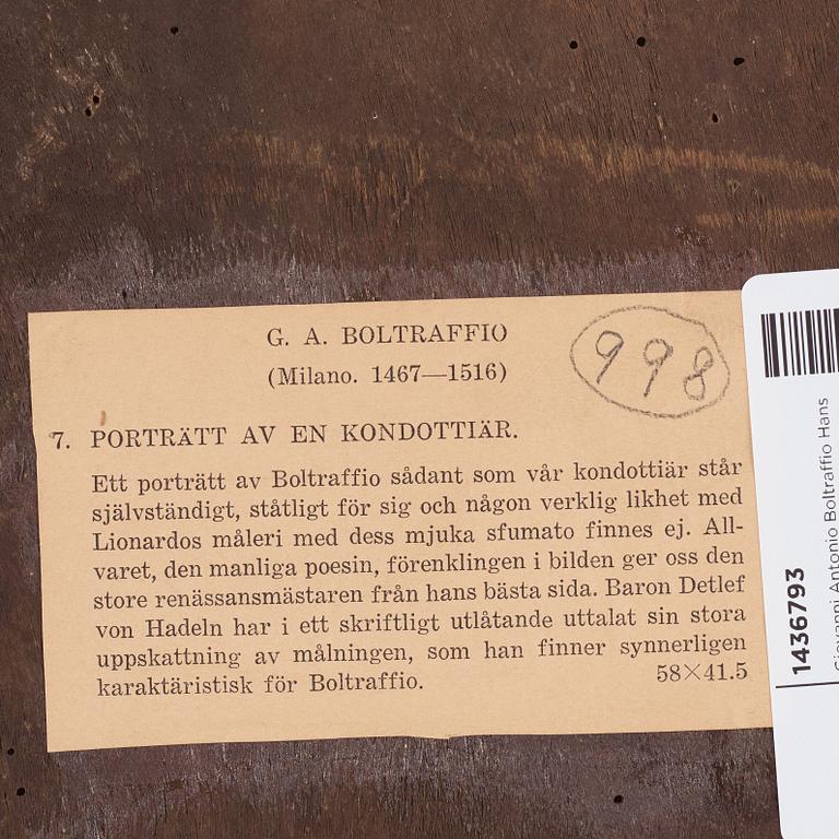 Giovanni Antonio Boltraffio Follower of, Condotta.