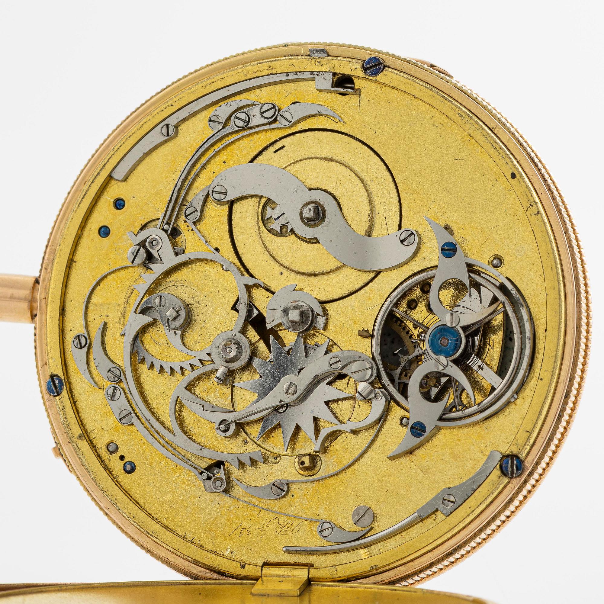 Pocket watch, repeater, ca 1820.