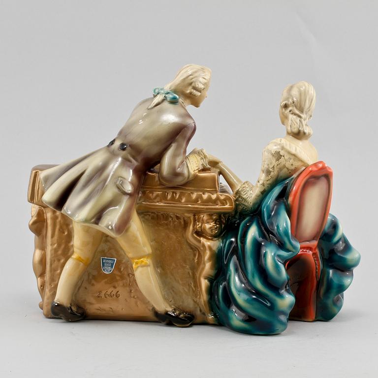 FIGURIN, gips, Bernardi Konstgjuteri, Göteborg, 1900-talets första hälft.