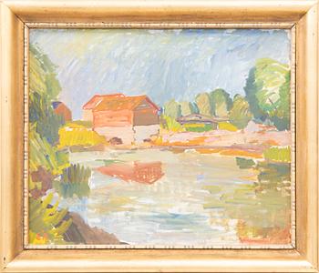 Erling Ärlingsson, oil on canvas signed EÄ, date in the frame 1963.