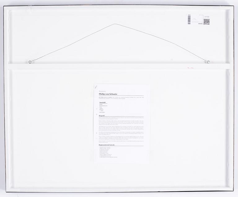 Philip von Schantz, lithograph in colours, 1992, signed arkivex.