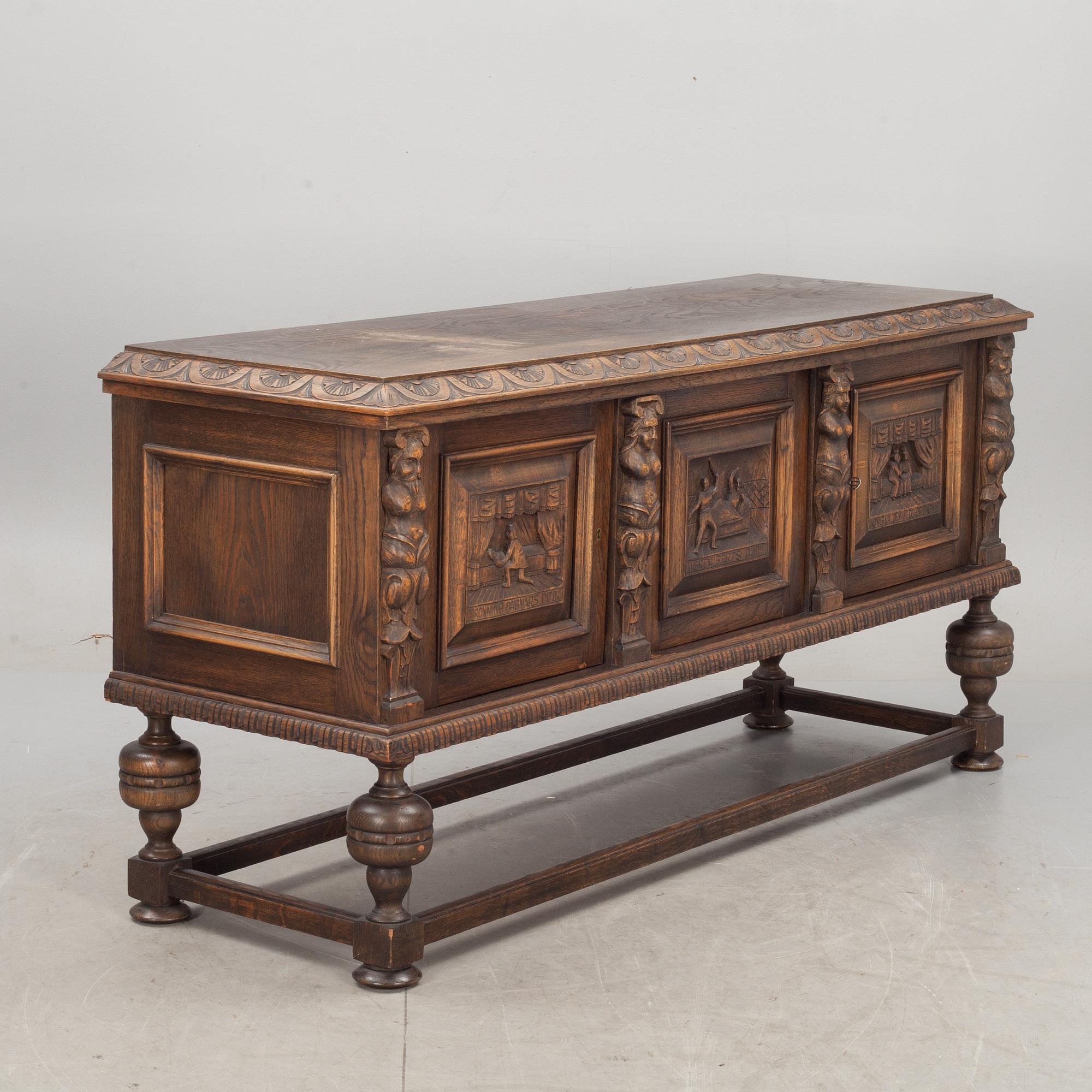 MATSALSMÖBLEMANG, 16 delar. Barockstil, 1900-talets mitt.
