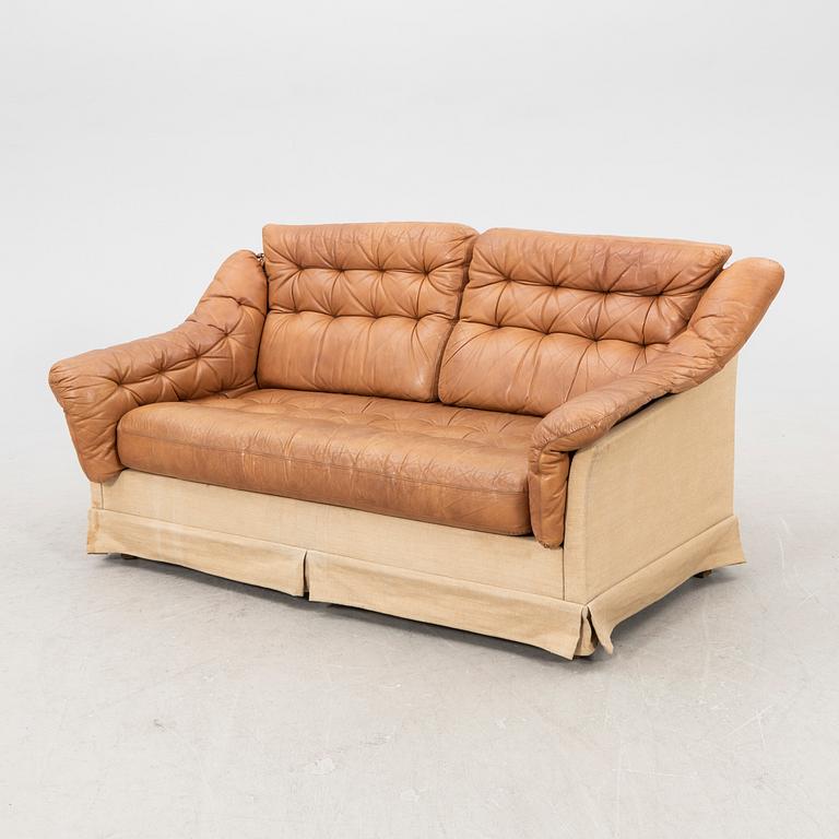 A leather sofa from DUX, second half of the 20th century.