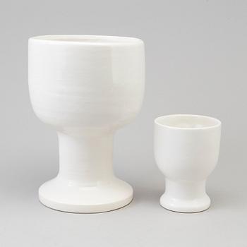 Two stoneware vases by Lisa Larson, Gustavsberg.