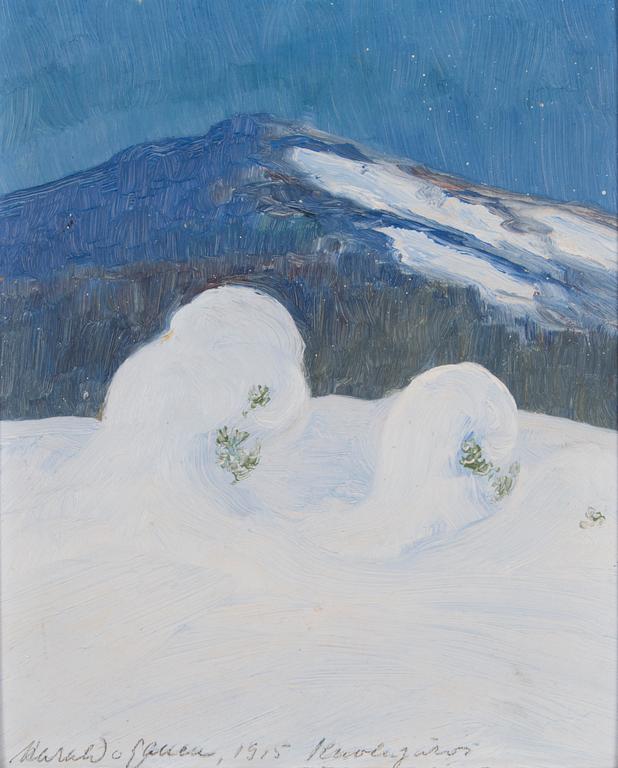 HARALD GALLEN, oil on panel, signed and dated 1915 Kuolajärvi.