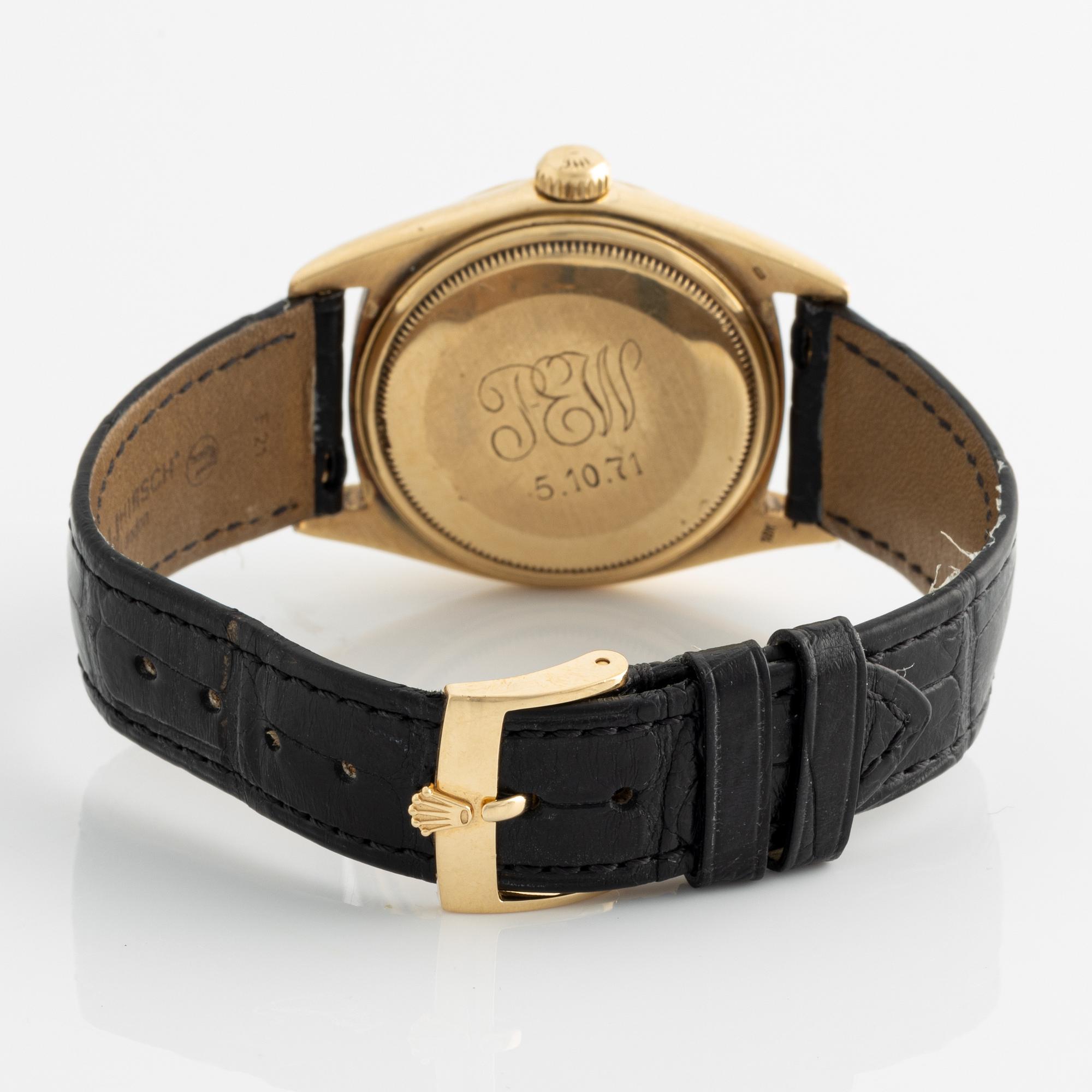 Rolex, Oyster Perpetual, Day-Date, "Bark Finish", wristwatch, 36 mm.