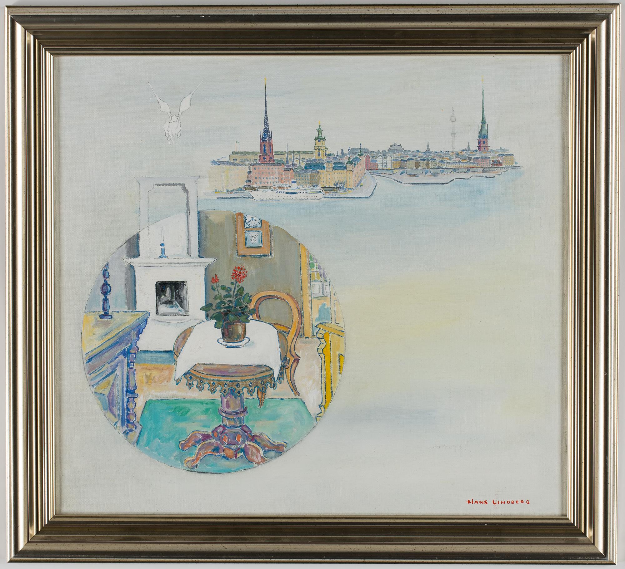 HANS LINDBERG, olja på duk, signerad.